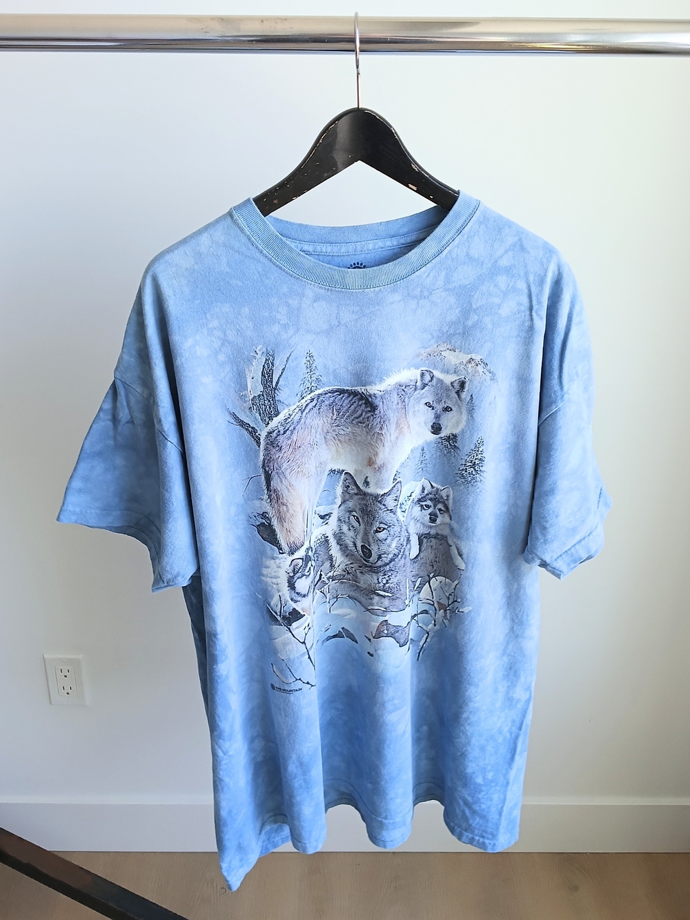 The Mountain Wolf Shirt 3XL Baby Blue Tie Dye Niagara Falls Canada Graphic Tee